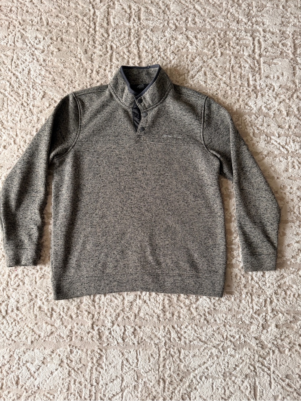 Eddie Bauer Gray Brown Pullover Sweater